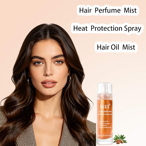 SLUJ Hair Perfume for Women 55ml with Shimmer, Heat Protection & Argan Oil