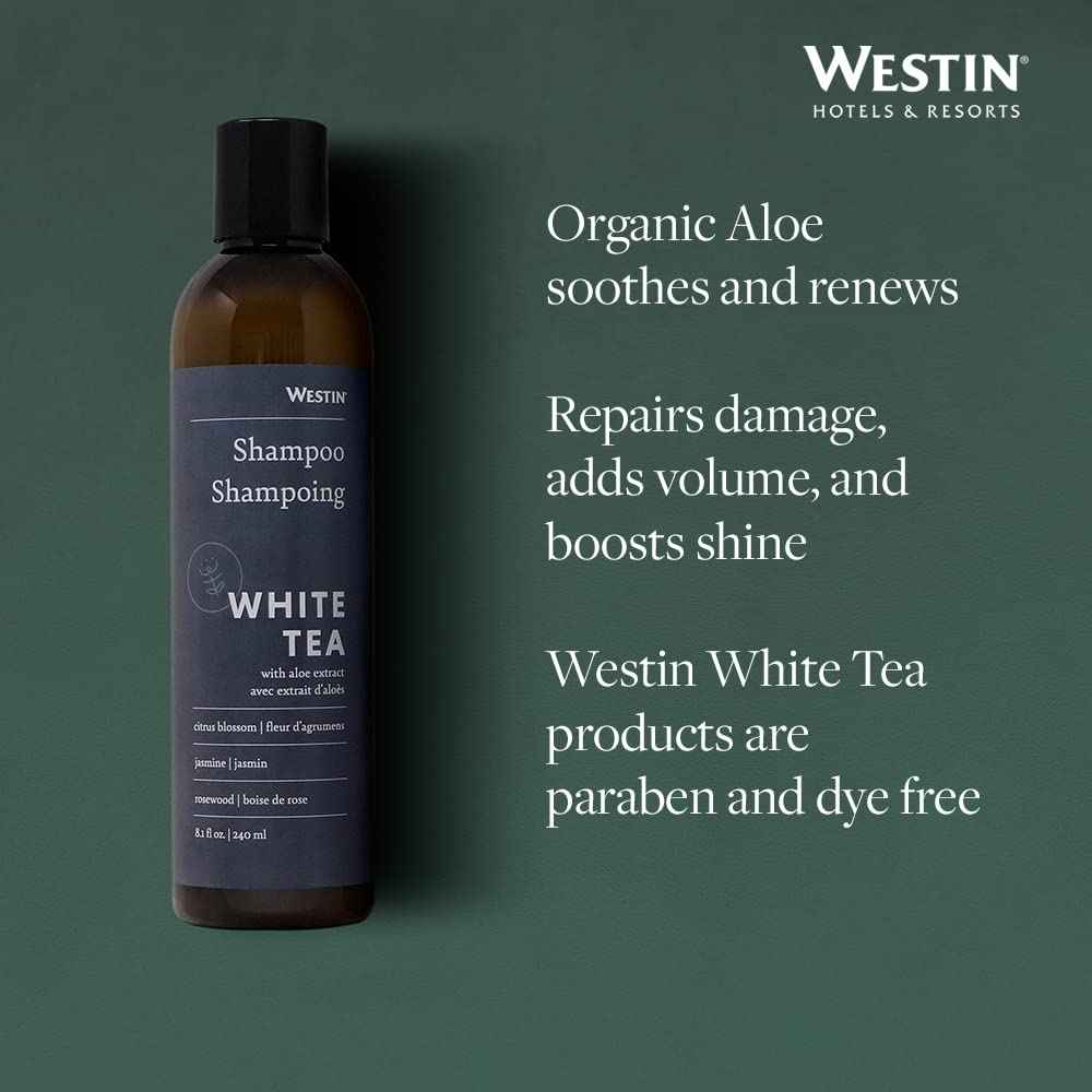 Westin White Tea Shampoo & Conditioner - Signature White Tea Aloe Scent - one 8-ounce bottle each
