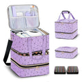 Nail Polish Organizer Bag - Holds 84 Bottles & UV Lamp