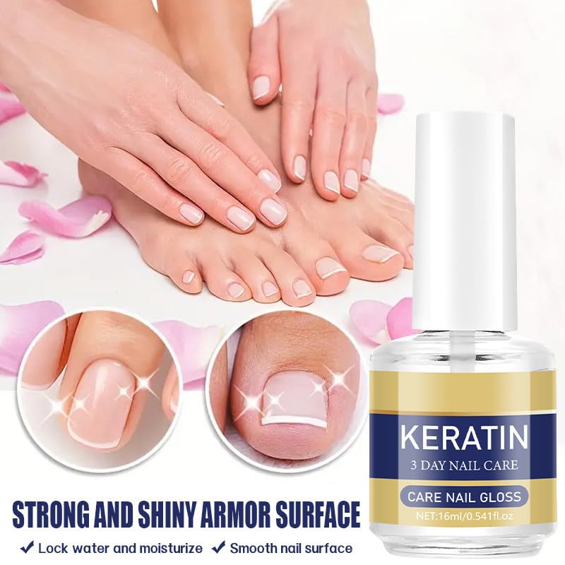 Keratin Nail Care Oil 2-Pack for Dry, Brittle Nails & Cuticles
