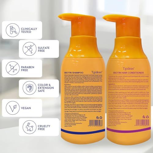 Biotin Shampoo & Conditioner Set for Thinning Hair