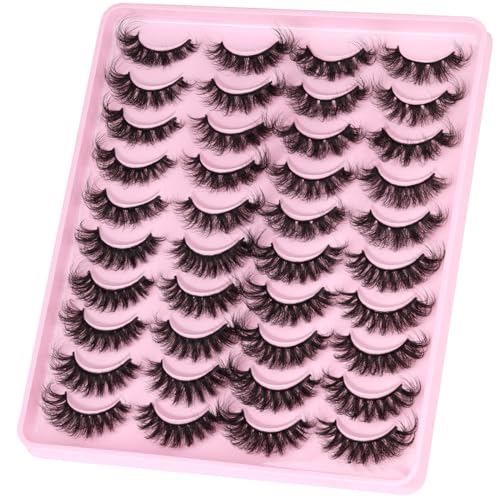 Kiromiro Faux Mink Lashes 20mm Wispy Cat Eye 20 Pairs
