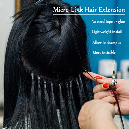 Black Hair Extension Microbeads Silicone Lined 5mm 1000pcs