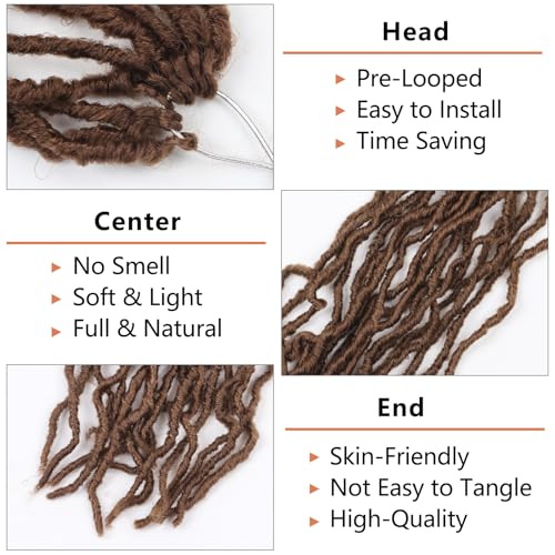 Vemet Soft Locs Crochet Hair 30 Inch 8 Pack Faux Locs