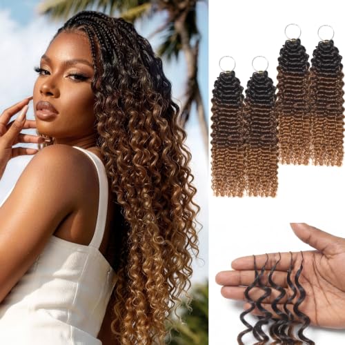 LUVME Deep Wave Crochet Hair 18 Inch 2 Pack Human