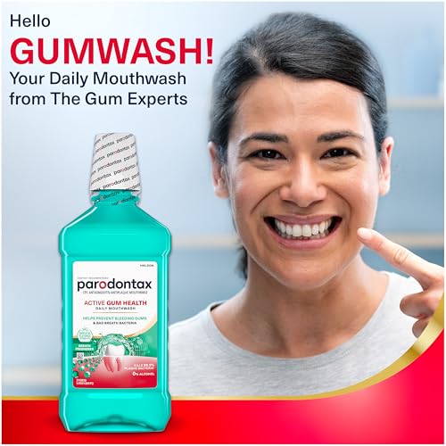 Parodontax Active Gum Health Breath Freshener Mouthwash 3 Pack - Alcohol-Free, 16.9 fl oz