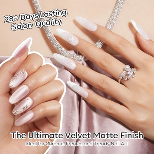 Modelones Chrome-Proof Matte Gel Top Coat – No-Wipe, Self-Leveling, 15ml (B-Clear Matte-1)