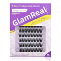 Press-On No Glue Needed Lash Clusters 72Pcs?Self Adhesive Eyelashes 10-16mm?Wispy Cateye Look?Reusable & No Residue?Beginner Friendly Extension Kit by GlamReal