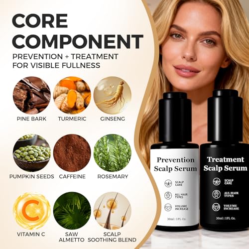 Hair Growth Serum Bundle - Plant-Based Scalp Care Duo