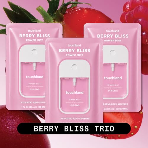 Touchland Berry Bliss Hand Sanitizer Spray Trio 3 Pack