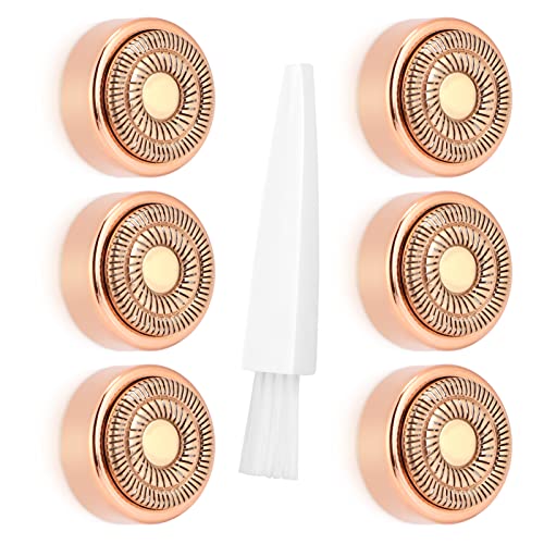 acial Hair Remover Replacement Heads Generation 2, Double Halo Replacement Heads for Finishing Touch Facial Hair Removal for Women, 18K Gold-Plated Replacement Heads for Facial Hair Remover (6 PCS)