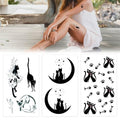30 Cat Temporary Tattoos Waterproof Stickers for Body
