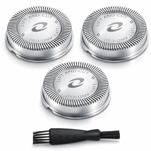 Poweka HQ56 Replacement Shaver Heads for HQ3 HQ4 HQ55 HQ56 HQ6,Razor Shaving Heads Blade Compatible with Philipss Norelcos HQ300 HQ442 HQ916 HS190 HQ6990 Electric Shavers