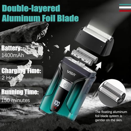 VGR 694 Cordless Hair Clipper Set for Men | Professional Barber Kit