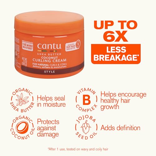 Cantu Coconut Curling Cream with Shea Butter 12 oz