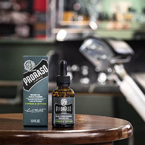 Proraso Beard Oil for Men, with Avocado, Macadamia Nut, Walnut and Sunflower Oils to Tame and Condition Beards