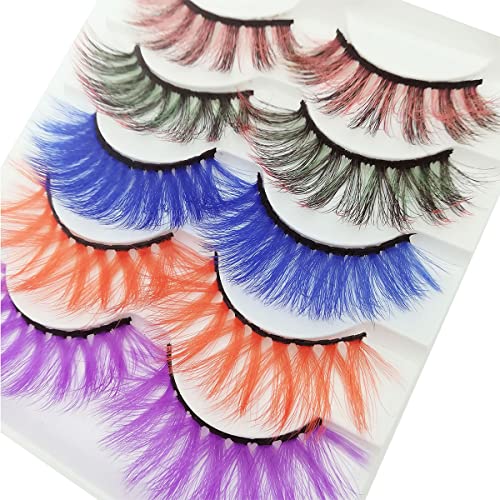 Colorful Mink Eyelashes 15MM - Reusable False Lashes
