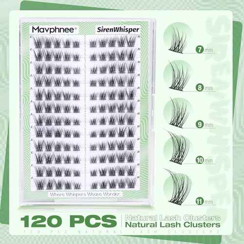 Cat Eye Lash Clusters Natural Eyelash Extension Half Lashes Wispy Individual Lash Extensions Pesta?as postizas Left & Right Eyelashes Clusters C-Curly Corner Cluster Lashes Beginner-Friendly DIY Lash