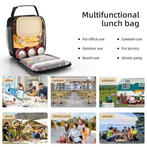 AYEANY Lunch box Lunch bag for men women Lunchbox Lunch bags Insulated Lunch bag Lunch box cooler (Light grey)