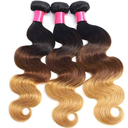 1B/4/27 Ombre Human Hair Body Wave Bundles Brazilian Ombre Human Hair Body Wave 3 Bundles 1B/4/27 Weaves Ombre Hair Bundles 20 22 24inch