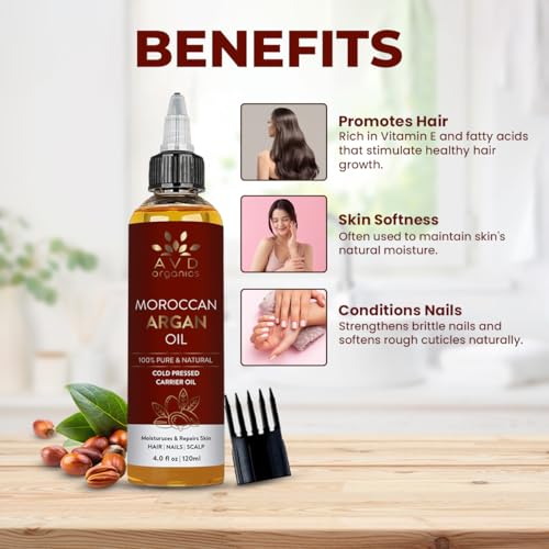 AVD Organics 100% Pure Moroccan Argan Oil 120ml