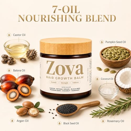 Zova Hair Growth Balm - Multi-Oil Blend for Thicker Hair