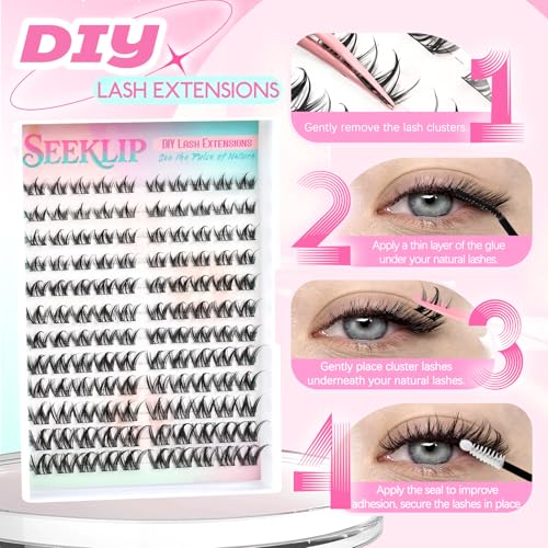 Spiky Manga Lash Clusters 8-16MM 120Pcs DIY Eyelash Extensions