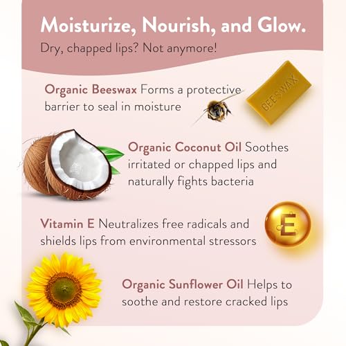 Moroccan Magic Organic Coconut Lip Balm 3-Pack | Argan Oil & Vitamin E
