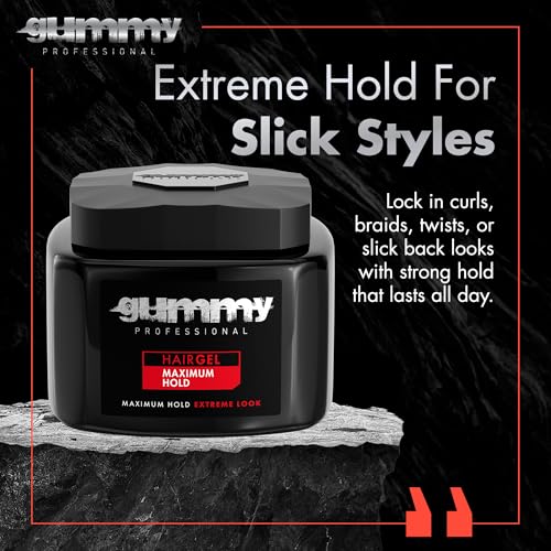 Gummy Professional Hair Gel – Strong Hold Styling Gel, 700ml