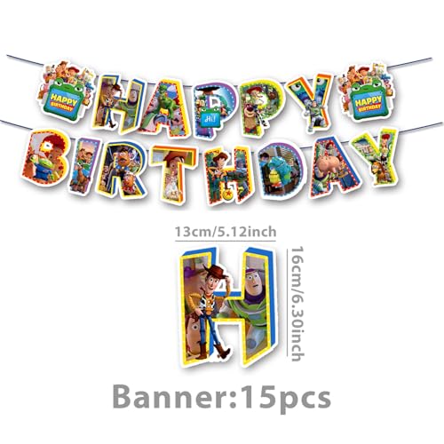 Toy Theme Birthday Party Supplies Set – Banner, Balloons & Decorations