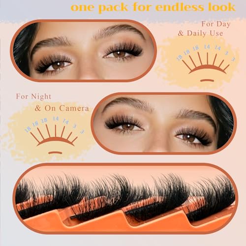 Cat Eye Faux Mink Lashes - Wispy D Curl Strip Lashes