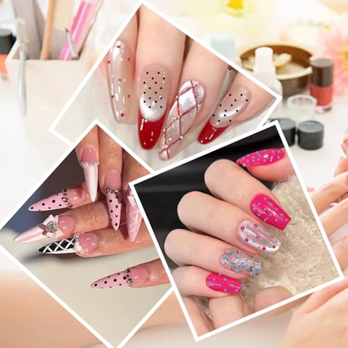 200 Pcs Ombre Nail Sponge Kit with Grabbing Pen, Acrylic Palette & Stand
