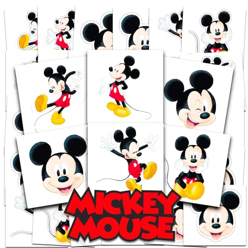 Mickey Mouse Temporary Tattoos, 72 Pack Party Favors