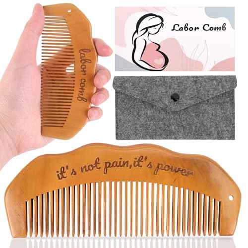 Birthing/Birth Comb for Labor Pain, Post Partum and Home Delivery Essentials, Pregnancy and Hospital Bag Must Haves, Gifts for Expecting Mom Women, Acupressure Tool for Anxiety/Natural Pain Relief