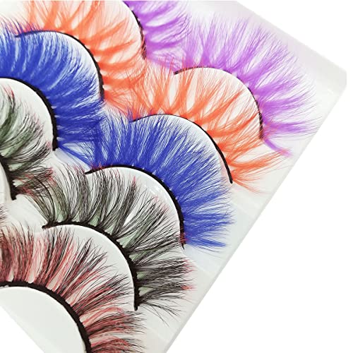 Colorful Mink Eyelashes 15MM - Reusable False Lashes