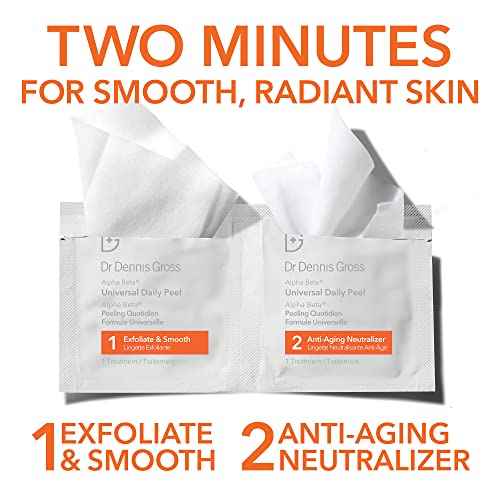 Alpha Beta Universal Daily Peel by Dr. Dennis Gross for Unisex - 60 Pc Pads, Cranberry