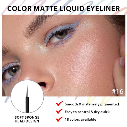 Evpct 6-Piece Liquid Eyeliner Set Waterproof & Sweatproof