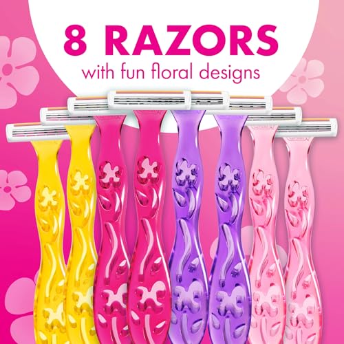 BIC Soleil 3 Disposable Razors - 8-Pack with Aloe Vera Moisture Strip