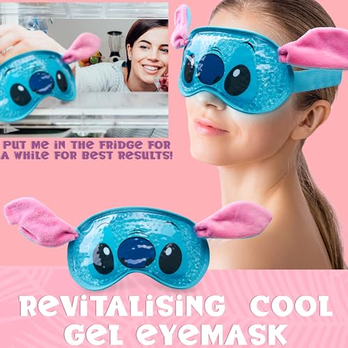 Disney Stitch Beauty Accessories Set with Cooling Gel Eye Mask & Headband