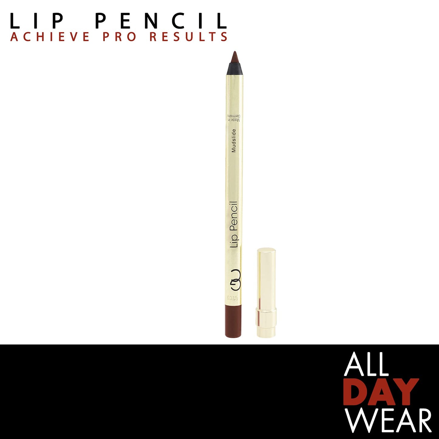 Gerard Cosmetics Lip Pencil (Mudslide) | Ultra Pigmented Matte Brown Lip Liner | Long lasting | Hydrating Creamy Formula | Cruelty Free