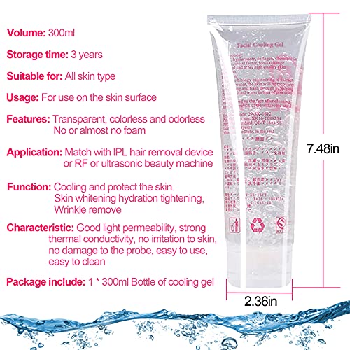 Cooling Gel for Laser Hair Removal & RF Devices - 300ML Skin Care