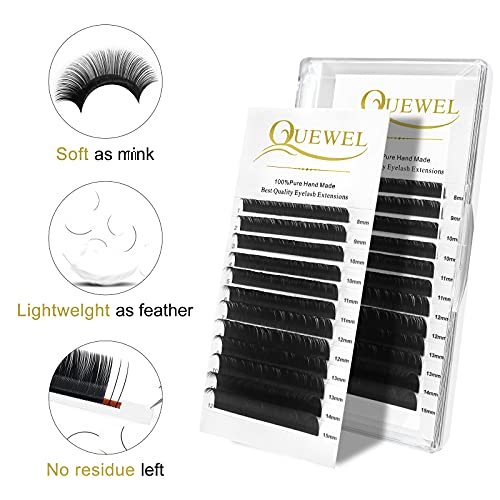 QUEWEL 0.15mm D Curl Lash Extensions Mix 8-15mm Classic
