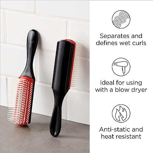 Diane Pro Nylon Pin Styling Hair Brush for Detangling, Separating, Shaping and Defining Wet Thick or Curly Hair, Glides Through Tangles with Ease