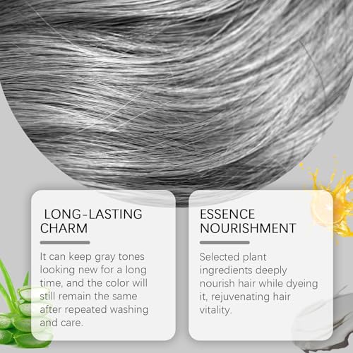Silver Hair Dye 2-in-1 Coloring & Conditioning, 3.53 Fl Oz