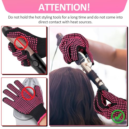 Heat Resistant Gloves for Hair Styling & Sublimation - 4 Pack