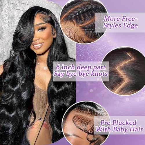 250% Density Body Wave Lace Front Wig - 18 Inch Human Hair