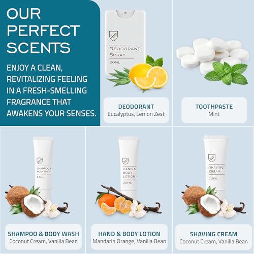 MY PROTECT KIT Travel Essentials Set - 20-Piece Toiletries