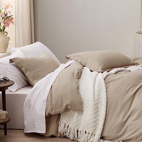 Bedsure Hazel Twin Duvet Cover Set - Soft Prewashed Duvet Cover Twin Size, 2 Pieces, 1 Duvet Cover 68x90 Inches with Zipper Closure and 1 Pillow Sham, Comforter Not Included