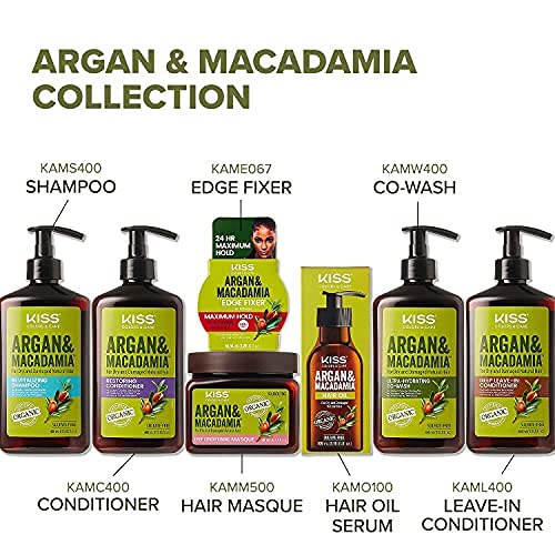 KISS Color & Care Argan & Macadamia for Dry and Damaged Natural Hair (Leave-In Conditioner)