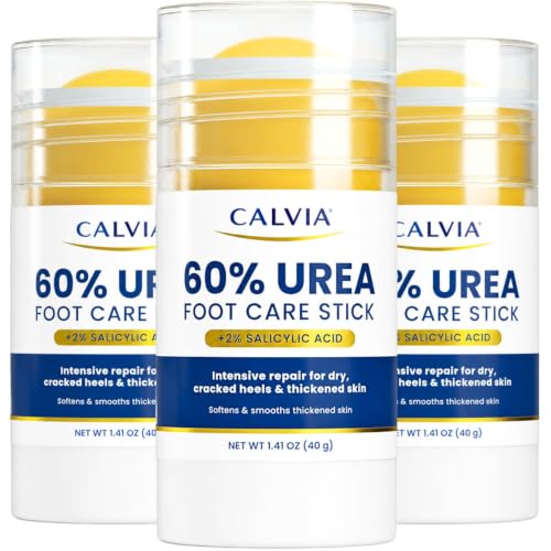CALVIA 60% Urea Foot Care Stick with 2% Salicylic Acid - 3 Pack